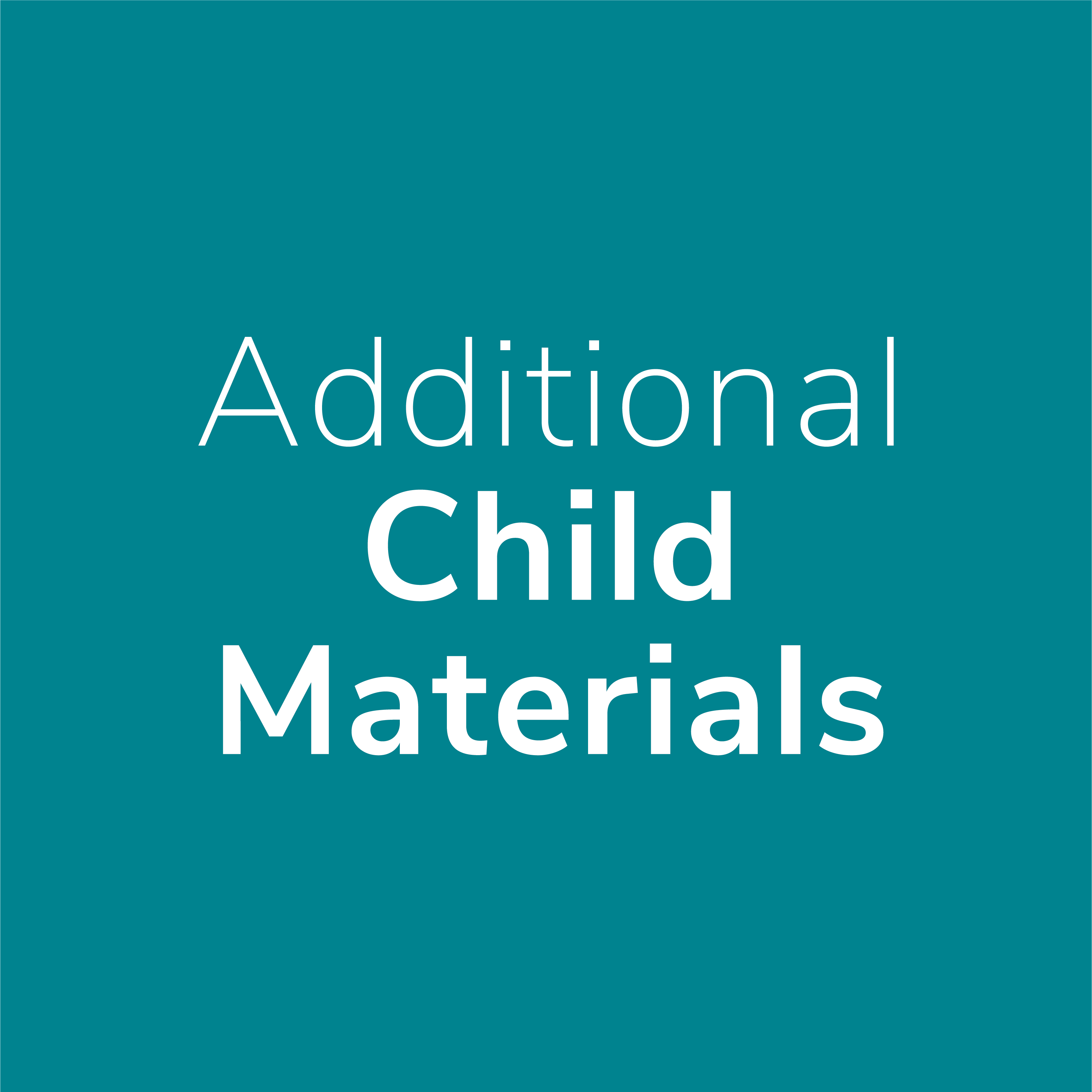 Child Materials Additional Child Materials – Little Magic